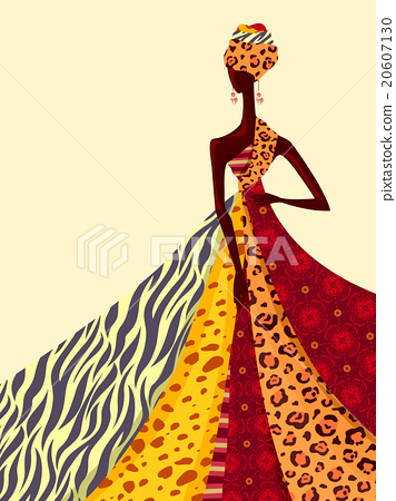 African Fashion Silhouette.