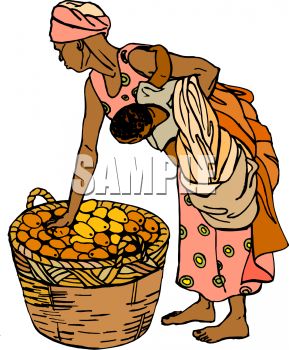 African Mother Clipart.