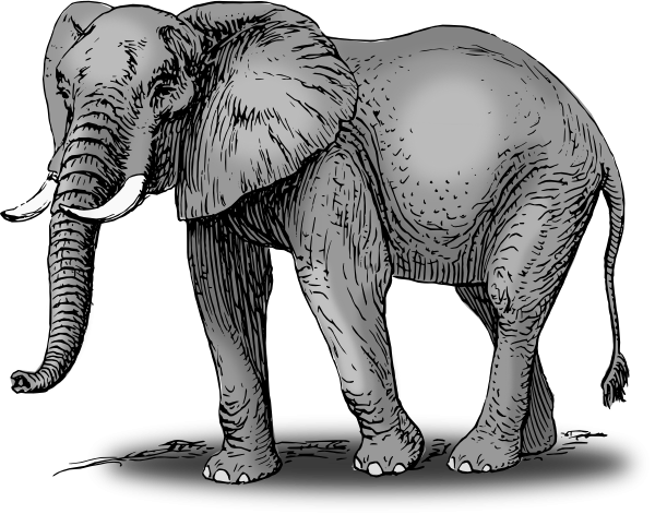 Elephant clip art.