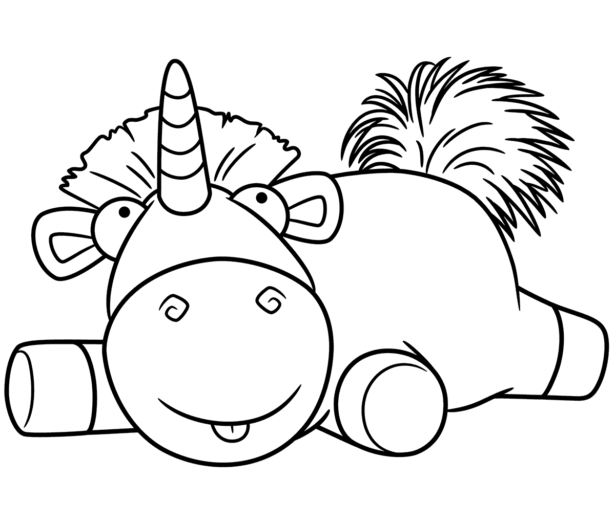 Despicable Me Unicorn Coloring Pages.