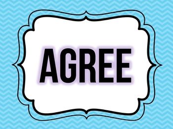 Free Agree/Disagree Classroom Posters Place these Agree and.