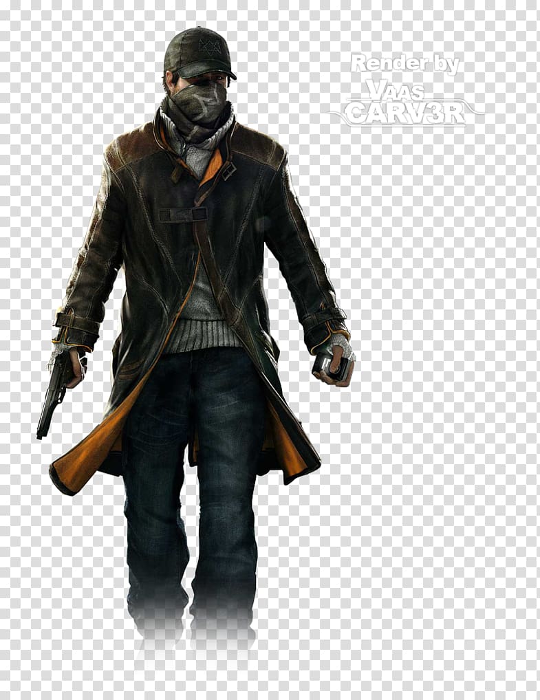 Watch Dogs 2 Aiden Pearce Coat Jacket, Hitman transparent.