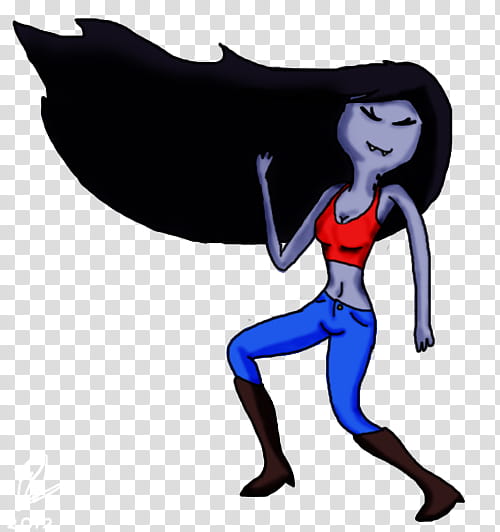 Air Guitar Marceline transparent background PNG clipart.