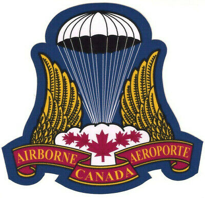 Canadian Airborne Paratrooper, sticker / Decal.