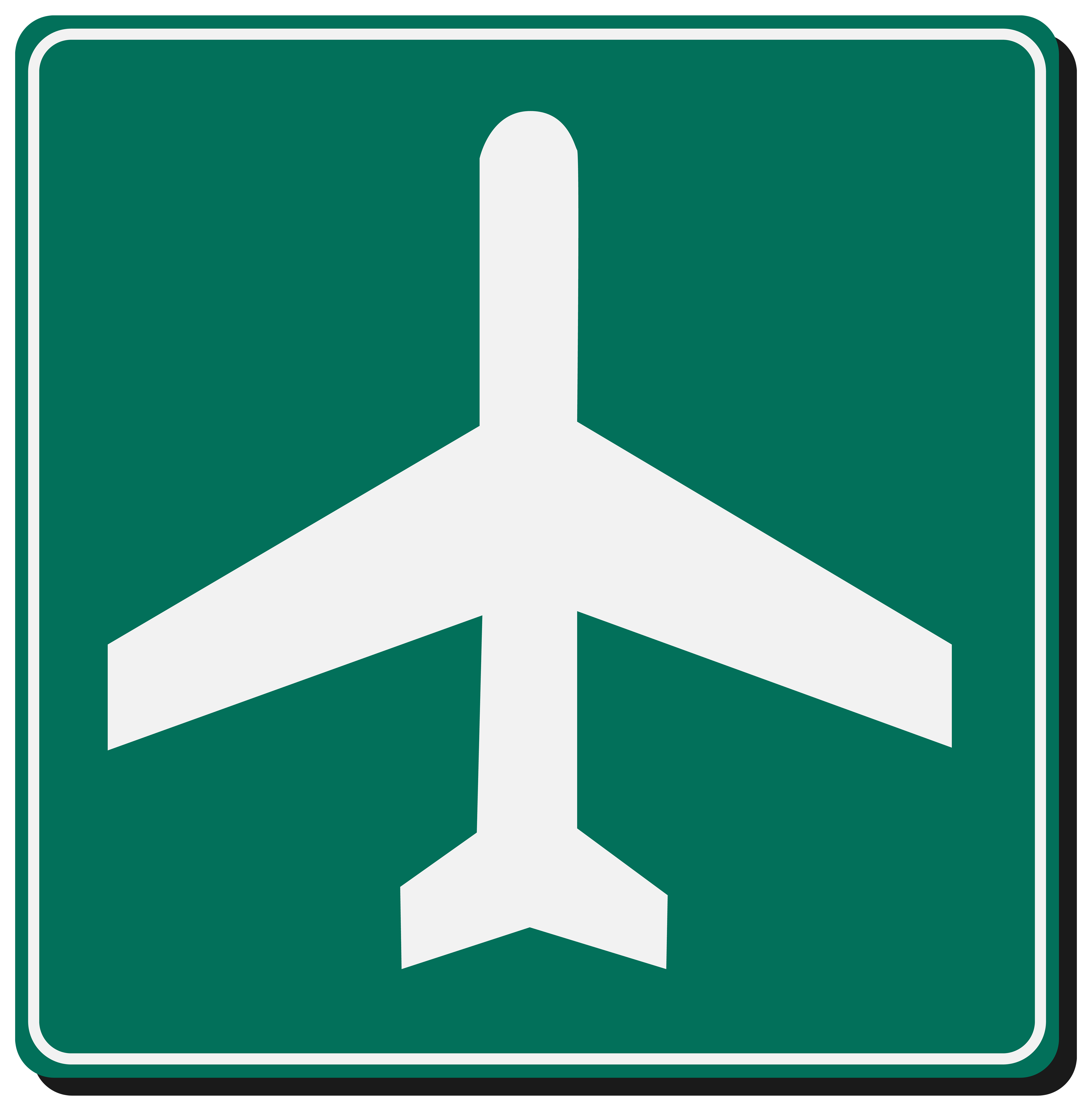 Airport Sign PNG Clipart.