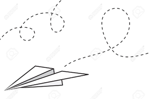 Flight Path Clipart.