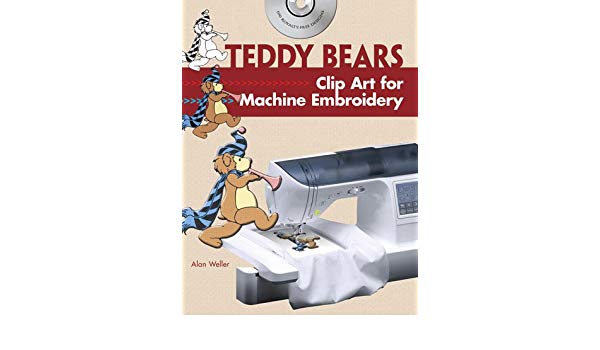 Teddy Bears Clip Art for Machine Embroidery (Dover Clip Art.