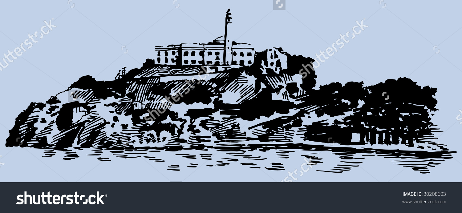 Alcatraz Island Stock Illustration 30208603.