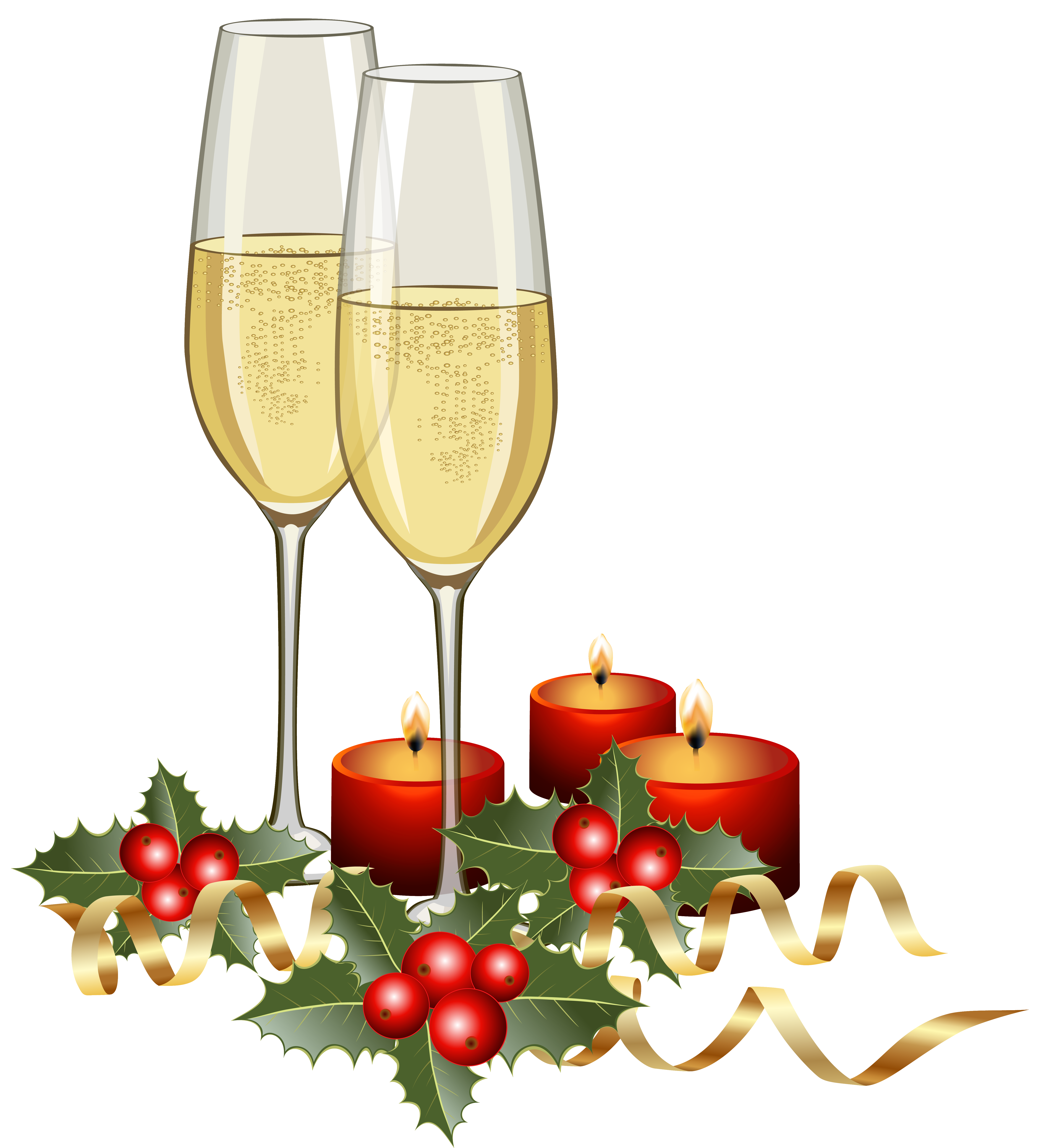 Champagne clipart christmas, Champagne christmas Transparent.