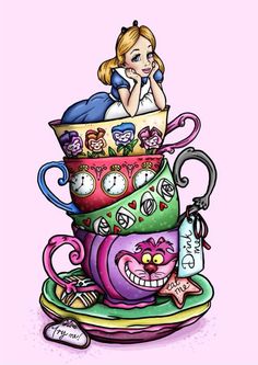 Vintage Clipart alice in wonderland 12.