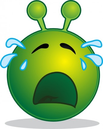 Sad Alien Clipart.