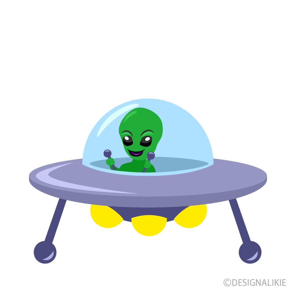 Free Alien and UFO Clipart Image｜Illustoon.