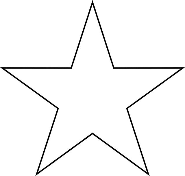 Star Printable Clipart.