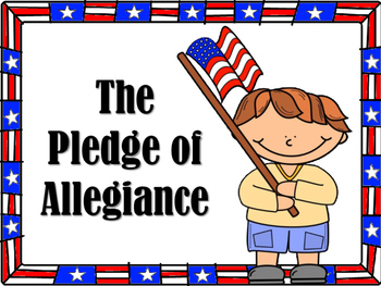 **FREEBIE** Pledge of Allegiance POST IT, READ IT, AND WRITE IT!.