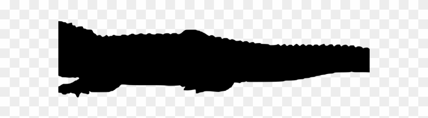 Silhouette Clipart Alligator.