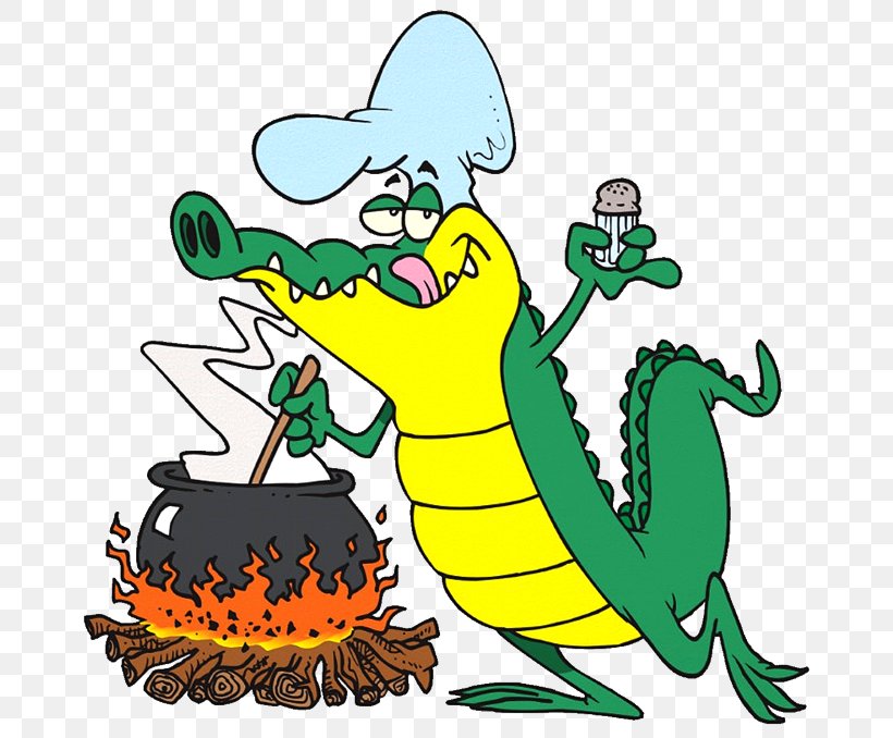 Cajun Cuisine Gumbo Barbecue Crocodile Cartoon, PNG.