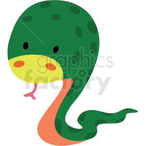 baby cartoon snake vector clipart . Royalty.