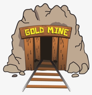 Free Gold Mine Clip Art with No Background.