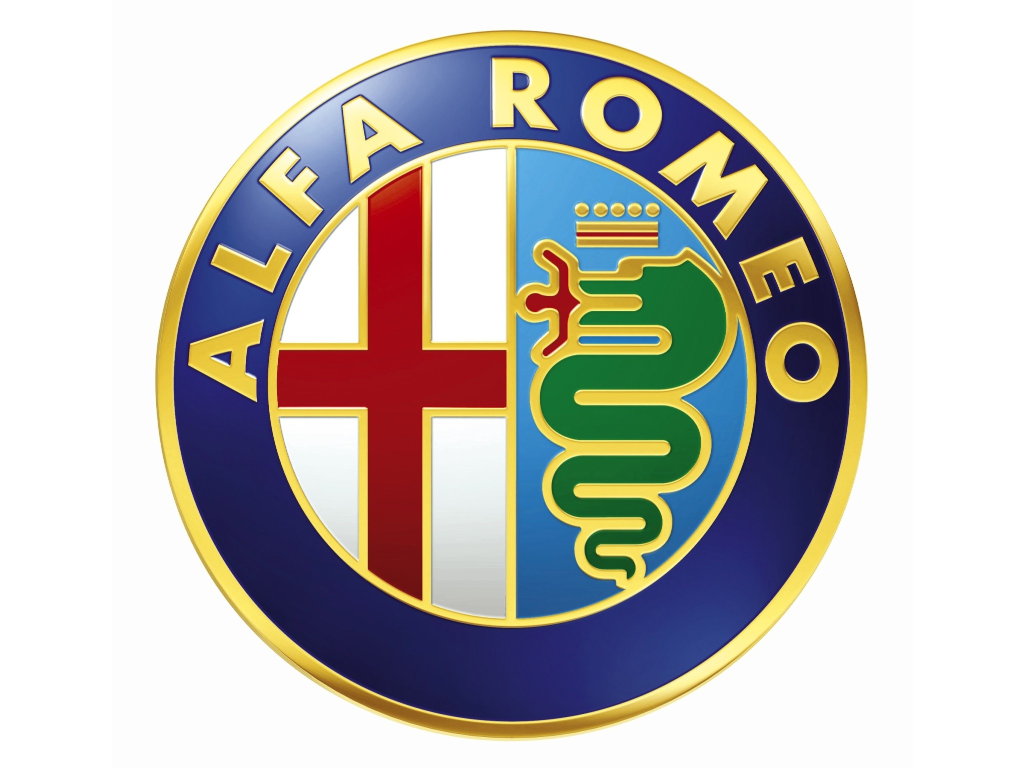 Logo Alfa Romeo.