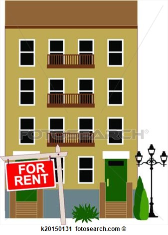 Apartment building clip art.