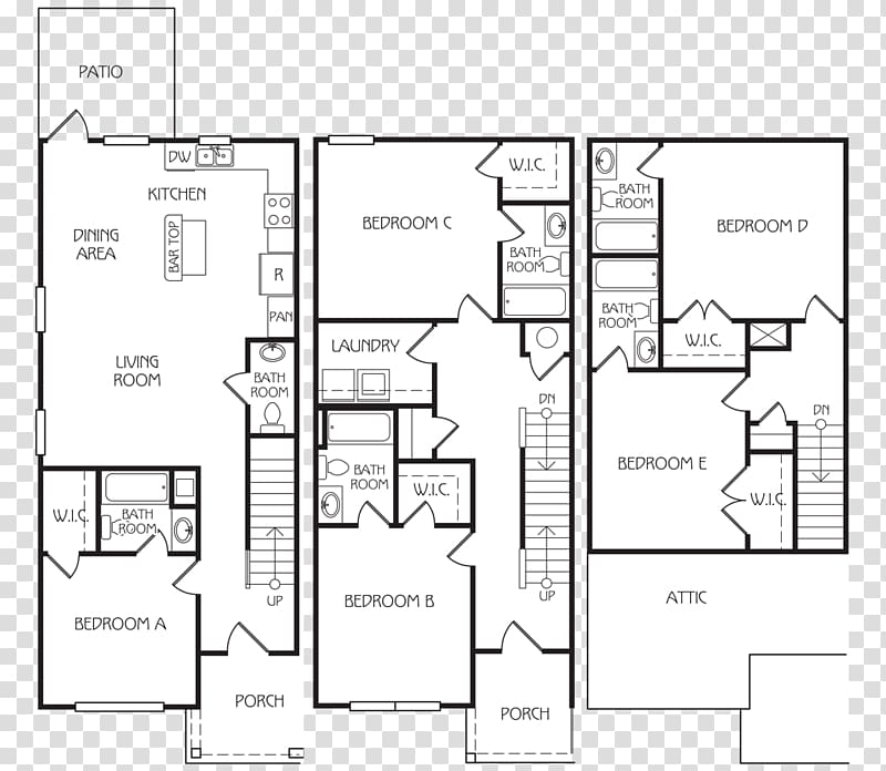 Floor plan The Retreat at Louisville Apartment House Renting.