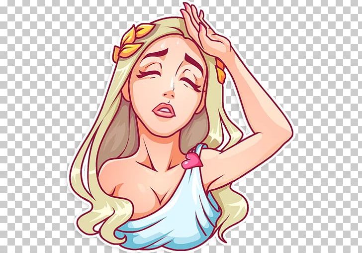 Sticker Telegram Aphrodite VKontakte PNG, Clipart, Arm.