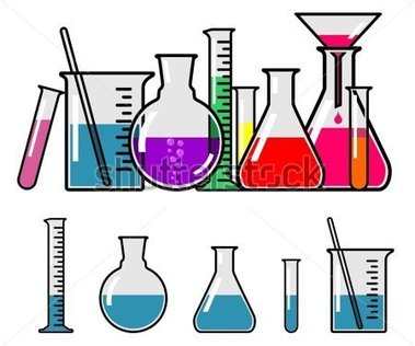 Laboratory apparatus clipart.