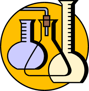 Laboratory apparatus clipart.