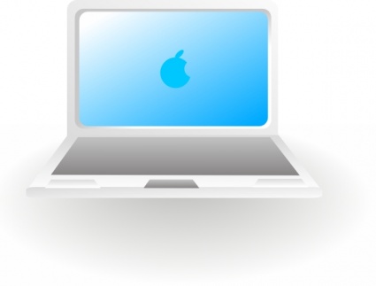 Apple laptop computer clipart.