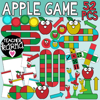 Apple Game Template Clipart.