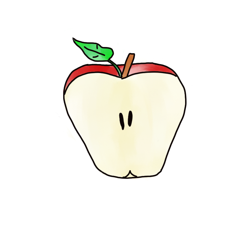 Inside Of An Apple Clipart.