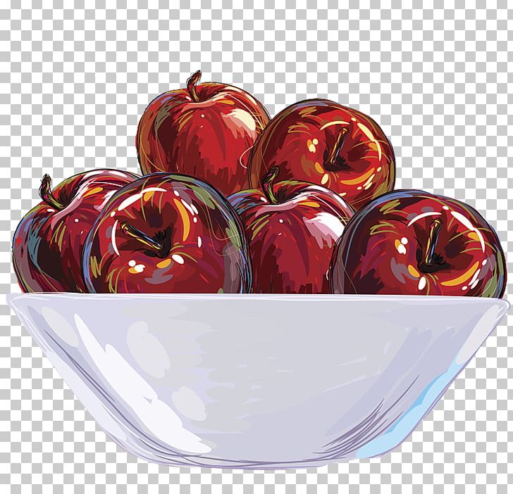 Fruit Apple Bowl Illustration PNG, Clipart, Apple, Apple.