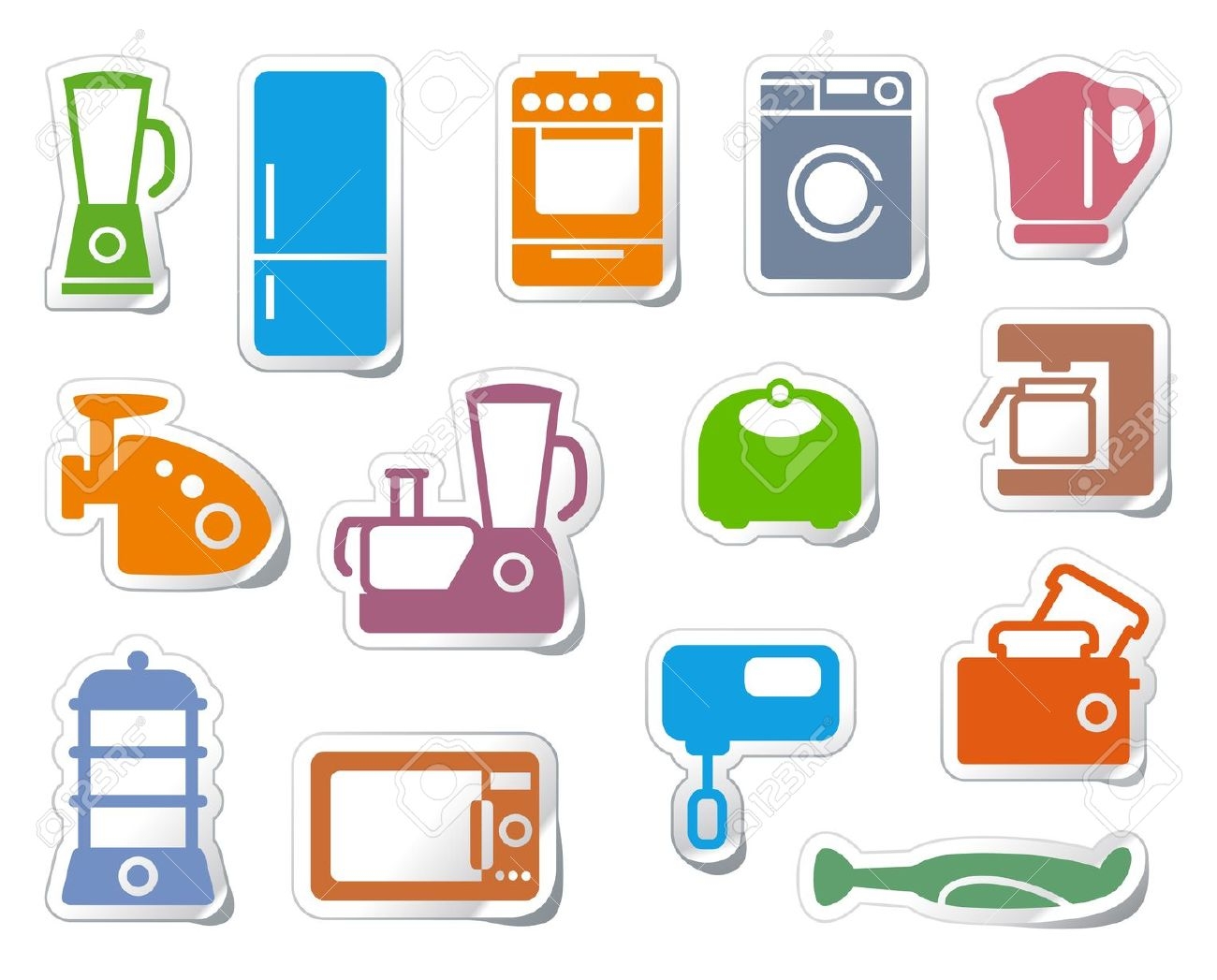 Home Appliances Clipart.