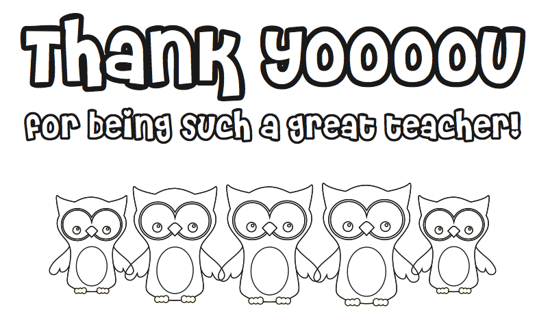 Free Printable for Teacher Appreciation Week!.