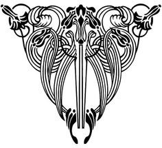 Public Domain Art Nouveau paterns.