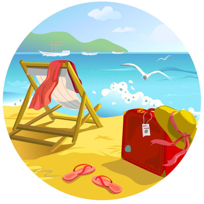 Beach Summer Clip art.