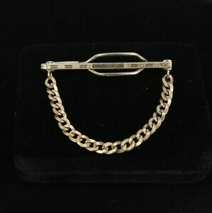 Details about Vintage HAYWARD Rose Gold Filled Tie Clip ART DECO Etched  HARD TO FIND 9.9 Grams.