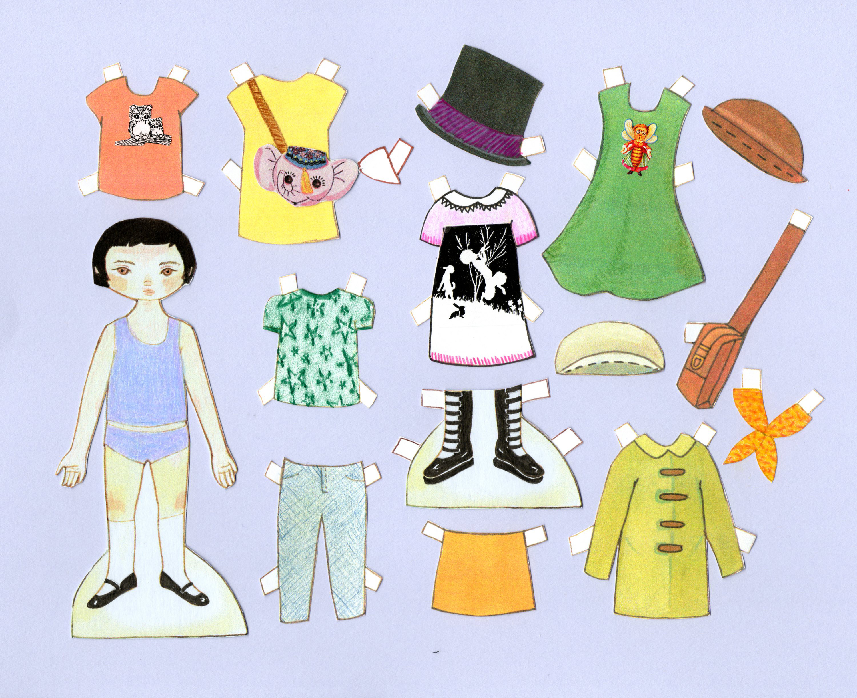 Paper Doll Clipart.