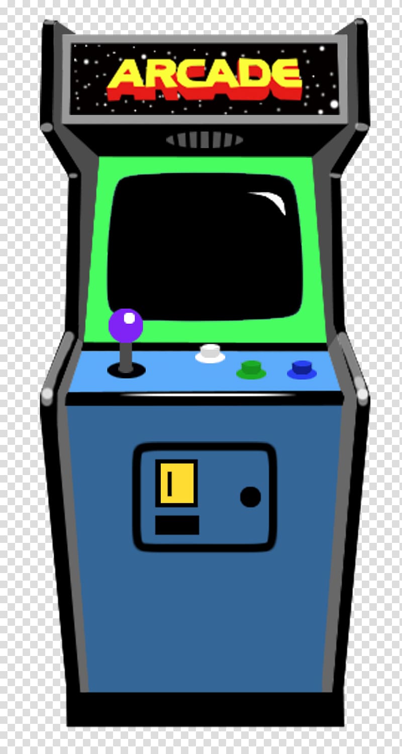 Blue, green, and black arcade game art, Asteroids Galaga.