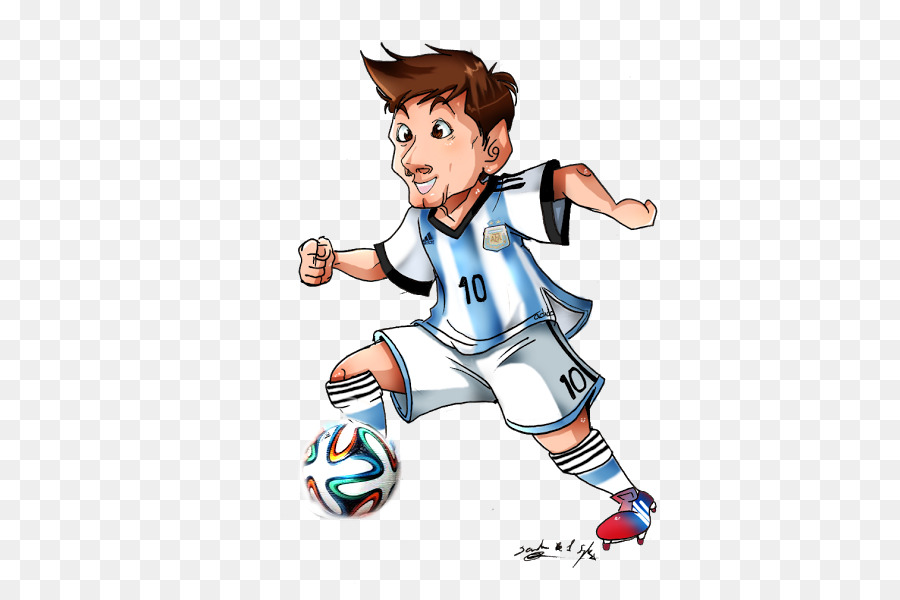 Messi Cartoon clipart.