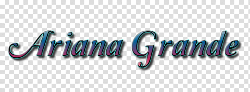 Ariana Grande Text transparent background PNG clipart.