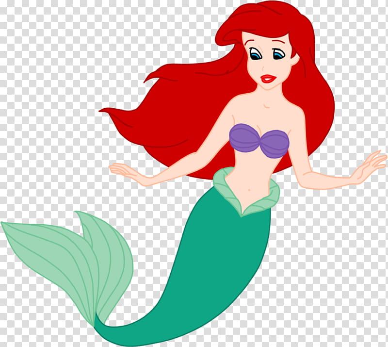 Disney, Ariel of Little Mermaid transparent background PNG.