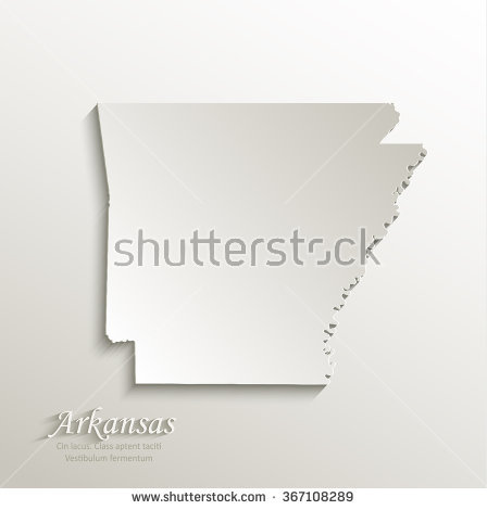 Arkansas Outline Stock Images, Royalty.