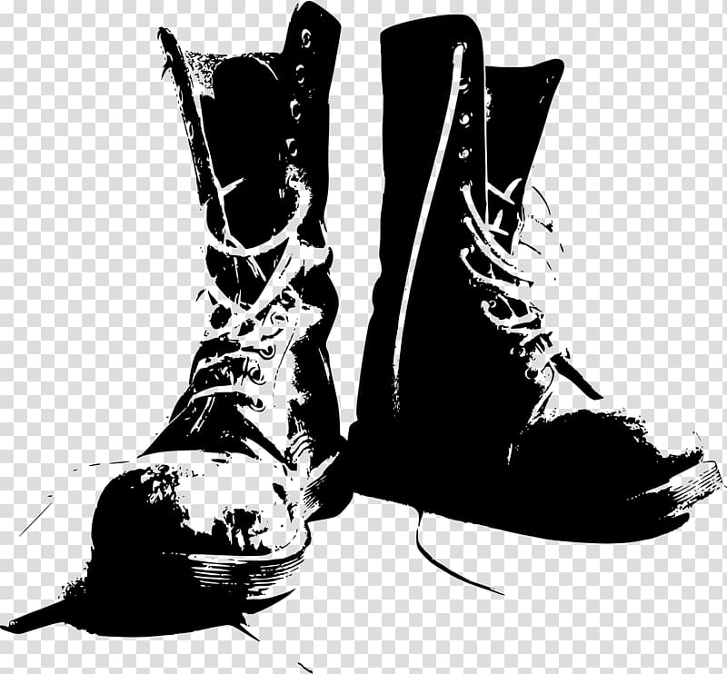 Combat boot Military Shoe , boot transparent background PNG.