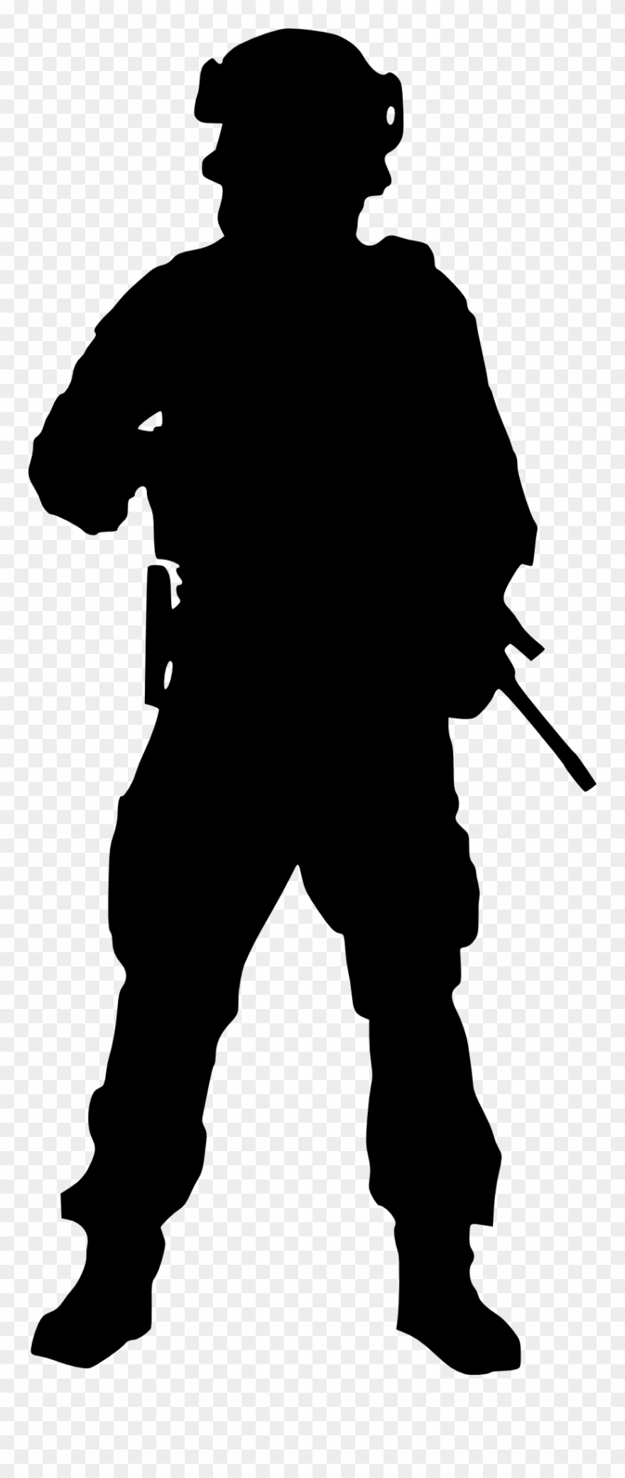 Army clipart silhouette, Army silhouette Transparent FREE.