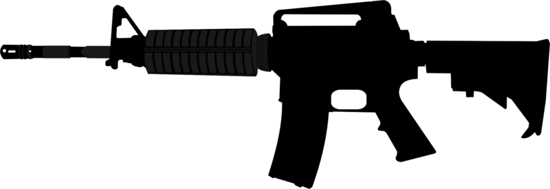 Gun Silhouette Clipart.