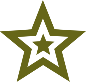 Military Star Clipart.