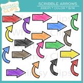 Scribble Arrows Clip Art Freebie.