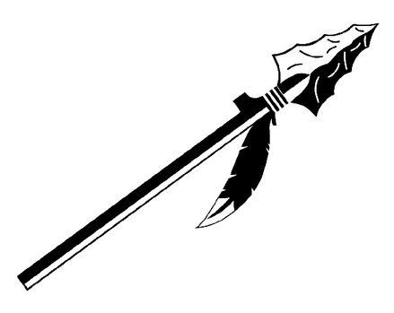 Arrowhead clipart spear.