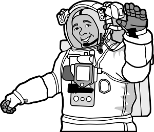 Smiling Astronaut Clip Art at Clker.com.